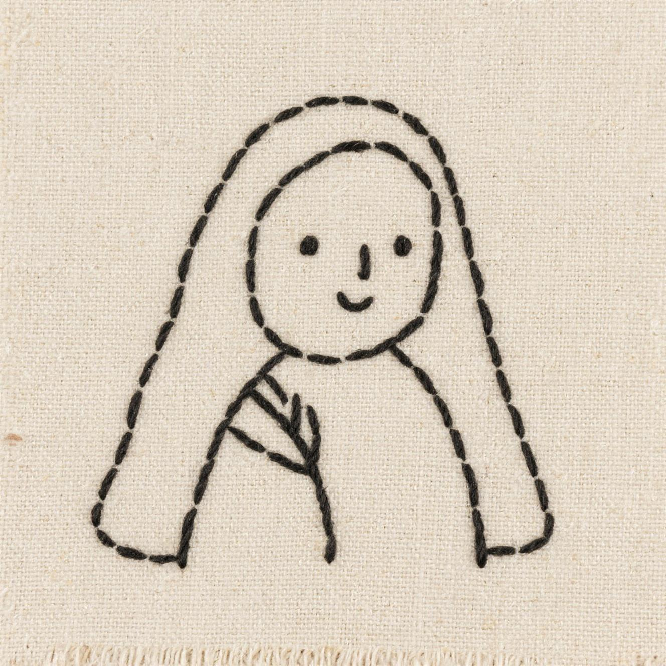 Plain embroidery pattern
